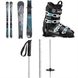 Nordica SUV 84 ​+ TP2 Compact FDT Ski Bindings ​+ Dalbello Veloce Max 65 W Ski Boots - Women's ​+ evo Refract Ski Poles 2024